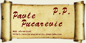 Pavle Pucarević vizit kartica